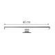 InLight Επιτοίχιο φωτιστικό LED 10W 4000K από πλαστικό σε χρώμιο απόχρωση D:40cm (1043-Β)