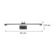 InLight Επιτοίχιο φωτιστικό LED 12W 3000K από οξυντέ μέταλλο και ακρυλικό D:60cm (1044-Α-Οξυντέ) InLight Επιτοίχιο φωτιστικό LED 12W 3000K από οξυντέ μέταλλο και ακρυλικό D:60cm (1044-Α-Οξυντέ)