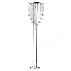 InLight Επιδαπέδιο φωτιστικό από χρώμιο μέταλλο και διάφανα κρύσταλλα 3XG9 D:170cm (45334)