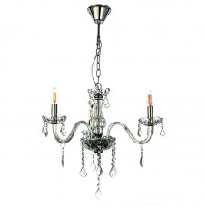 InLight Κρεμαστό φωτιστικό από διάφανο γυαλί και κρύσταλλα 3XE14 D:55cm (5314-3-CLEAR)