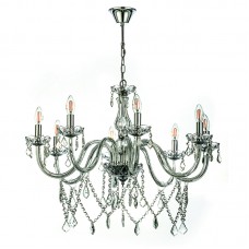 InLight Κρεμαστό φωτιστικό από διάφανο γυαλί και κρύσταλλα 8XE14 D:75cm (5314-8-CLEAR)