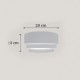 InLight Επιτοίχιο φωτιστικό λευκό από γύψο 1XE14 D:29cm (43388) InLight Επιτοίχιο φωτιστικό λευκό από γύψο 1XE14 D:29cm (43388)