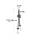 InLight Κρεμαστό φωτιστικό από καφέ σχοινί 2XE27 D:160cm (4381-2-BL)