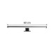 InLight Επιτοίχιο φωτιστικό LED 12W 4000K από πλαστικό σε μαύρη απόχρωση D:60cm (1047-Α)