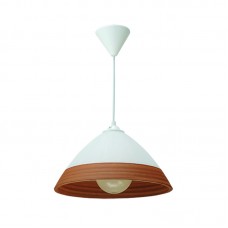InLight Κρεμαστό φωτιστικό από καφέ γυαλί 1XE27 D:30cm (4409-Β-Καφέ)
