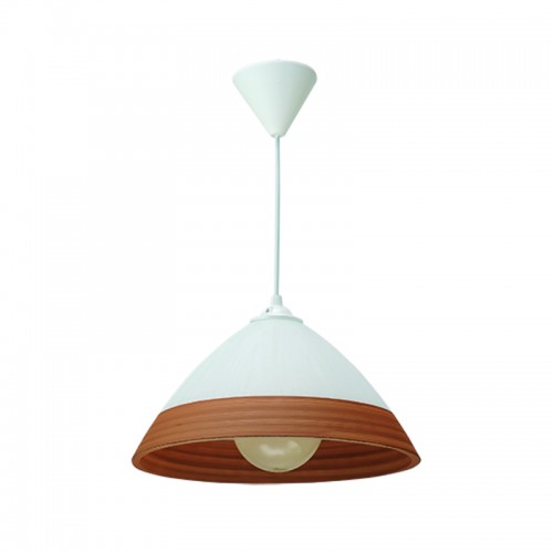 InLight Κρεμαστό φωτιστικό από καφέ γυαλί 1XE27 D:30cm (4409-Β-Καφέ)