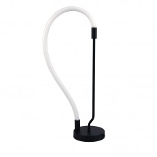 InLight Επιτραπέζιο φωτιστικό LED 18W 3000K από μαύρο μέταλλο και σωλήνα σιλικόνης D:60cm (3010)