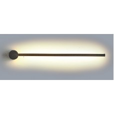 InLight Επιτοίχιο φωτιστικό LED 7W 3000K από μαύρο μέταλλο D:60cm (43014-BL)