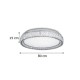 InLight Πλαφονιέρα οροφής LED 80W 4000K από χρώμιο μέταλλο και κρύσταλλα D:80cm (42013-Α)