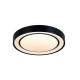 InLight Πλαφονιέρα οροφής LED 27W 3CCT από μαύρο μέταλλο και ακρυλικό D:40cm (42179-Β)