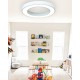 InLight Κρεμαστό φωτιστικό LED 50W 4000K σε λευκή απόχρωση D:80cm (6171-80-WH)