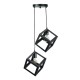 InLight Κρεμαστό φωτιστικό από μαύρο μέταλλο 2XE27 D:20cm (4400-2-BL-ΡΟΖΕΤΑ)