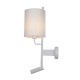 InLight Επιτοίχιο φωτιστικό LED 3W 3000K και 1ΧΕ27 σε λευκή απόχρωση με υφασμάτινο καπέλο (43028-WH) InLight Επιτοίχιο φωτιστικό LED 3W 3000K και 1ΧΕ27 σε λευκή απόχρωση με υφασμάτινο καπέλο (43028-WH)