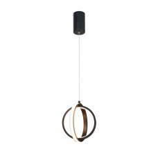 InLight Κρεμαστό φωτιστικό LED 16W 3000K σε μαύρη απόχρωση D:20cm (6057-BL)