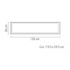 InLight LED Panel 48watt Backlight Παραλληλόγραμμο 4000Κ Φυσικό Λευκό D:120cmX30cm (2.48.03.2)