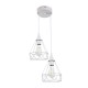 InLight Κρεμαστό φωτιστικό από λευκό μέταλλο 2XE27 D:20cm (4024-2-WH-ROSETTE) InLight Κρεμαστό φωτιστικό από λευκό μέταλλο 2XE27 D:20cm (4024-2-WH-ROSETTE)