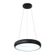 InLight Κρεμαστό φωτιστικό LED 36W 3CCT από μαύρο και λευκό ακρυλικό D:60cm (42023-Α-Black)