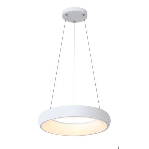 InLight Κρεμαστό φωτιστικό LED 36W 3CCT από λευκό ακρυλικό D:60cm (42023-A-White) InLight Κρεμαστό φωτιστικό LED 36W 3CCT από λευκό ακρυλικό D:60cm (42023-A-White)