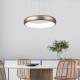 InLight Κρεμαστό φωτιστικό LED 36W 3CCT από μαύρο και λευκό ακρυλικό D:60cm (42023-Α-Black)
