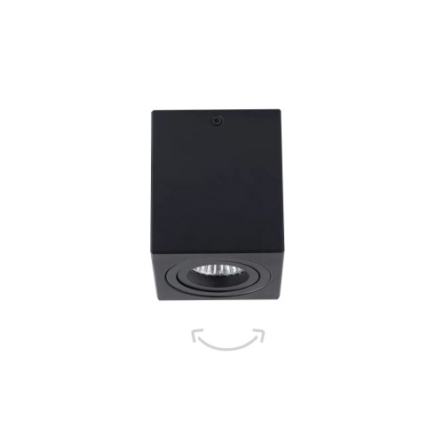 InLight Φωτιστικό οροφής από μαύρο μέταλλο 1XGU10 D:7,8cm (42026-BL) InLight Φωτιστικό οροφής από μαύρο μέταλλο 1XGU10 D:7,8cm (42026-BL)