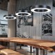 InLight Κρεμαστό φωτιστικό LED 70W 3000K σε μαύρη απόχρωση D:120cm (6041-120-BL) InLight Κρεμαστό φωτιστικό LED 70W 3000K σε μαύρη απόχρωση D:120cm (6041-120-BL)