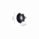 InLight Χωνευτό σποτ από μαύρο μέταλλο 1XGU10 D:8cm (Χ0010-BL)