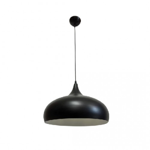 InLight Κρεμαστό φωτιστικό από μαύρο μέταλλο 1XE27 D:36cm (4052-BL)