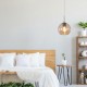InLight Κρεμαστό φωτιστικό από μελί γυαλί 1XE27 D:18cm (4039-B-Amber)