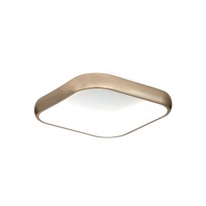 InLight Πλαφονιέρα οροφής LED 40W 3CCT από χρυσαφί μέταλλο και λευκό ακρυλικό D:45cm (42031-Golden)