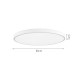 InLight Πλαφονιέρα οροφής LED 50W 3CCT (by switch on base) από λευκό μέταλλο και ακρυλικό D:80cm (42035-A-White)