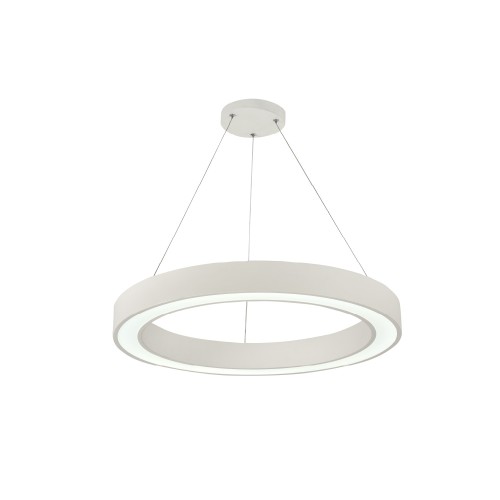 InLight Κρεμαστό φωτιστικό LED 68W 3CCT (by switch on base) σε λευκή απόχρωση D:60cm (6073-60-WH) InLight Κρεμαστό φωτιστικό LED 68W 3CCT (by switch on base) σε λευκή απόχρωση D:60cm (6073-60-WH)