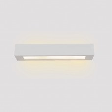 Inlight Επιτοίχιο φωτιστικό λευκό από γύψο 2xE14 D:45cm (43049-A-White)