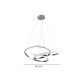 Inlight Κρεμαστό φωτιστικό LED 40W 3CCT (by switch on base) σε χρώμιο D:45cm (6092-B-Chrome)