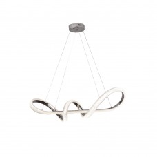 Inlight Κρεμαστό φωτιστικό LED 60W 3CCT (by switch on base) σε χρώμιο D:120cm (6099-Chrome)