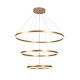 Inlight Κρεμαστό φωτιστικό LED 100W 3CCT (by switch on base) D:60cm (6095-A-Golden)