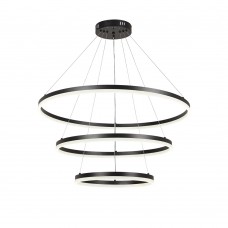 InLight Κρεμαστό φωτιστικό LED 100W 3CCT (by switch on base) D:60cm (6095-A-Black)