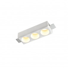 Inlight Χωνευτό τετράγωνο σποτ από γύψο 3XGU10 D:22cm (Χ0013-WH)