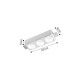 Inlight Χωνευτό τετράγωνο σποτ από γύψο 3XGU10 D:22cm (Χ0013-WH)
