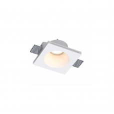 Inlight Χωνευτό τετράγωνο σποτ από γύψο 1XGU10 D:12cm (Χ0014-WH)