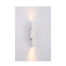 Inlight Επιτοίχιο φωτιστικό LED 2*5W 3000K σε λευκή απόχρωση απο αλουμίνιο D:30x6cm (43061-White)