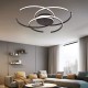 Inlight Πλαφονιέρα οροφής LED 100W 3CCT σε μαύρη απόχρωση D:95cm (6111-A)