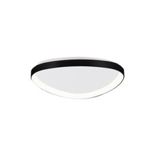 Inlight Πλαφονιέρα οροφής LED 25W 3CCT από μαύρο μέταλλο και ακρυλικό D:61,5x5cm (42043-Black)