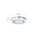 InLight Πλαφονιέρα οροφής LED 72W 3CCT (by tuya) από λευκό και ασημί ακρυλικό D:50cm (42016-Α) InLight Πλαφονιέρα οροφής LED 72W 3CCT (by tuya) από λευκό και ασημί ακρυλικό D:50cm (42016-Α)