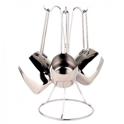 Μπρίκια Σετ 3τμχ Με Βάση Ανοξείδωτα (D-100)